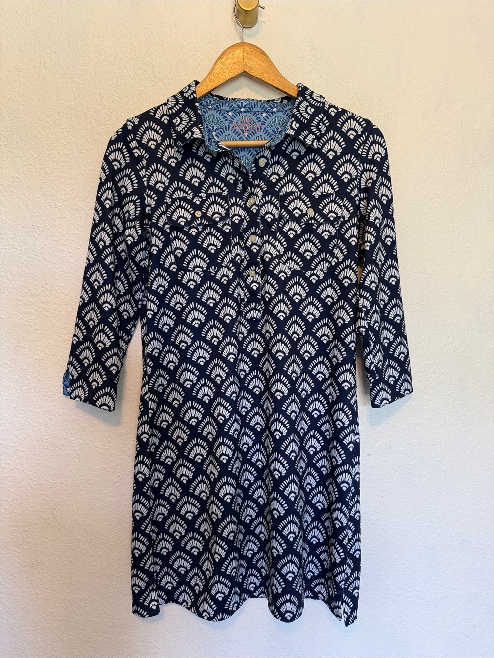 Perfect Vineyard Vines Sankaty Margo Blue Women’s Collared Shirt Dress Size XS - Picture 1 of 8